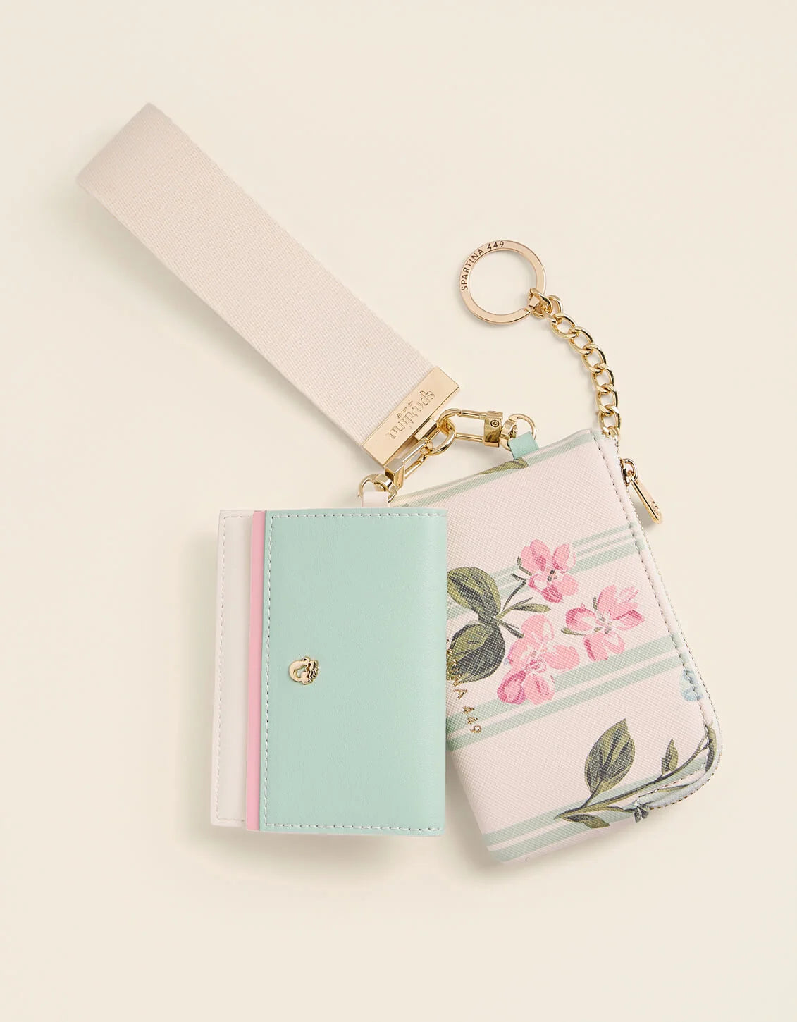 Spartina 449 Grab-n-Go Dual Wristlet Blooming Stripe