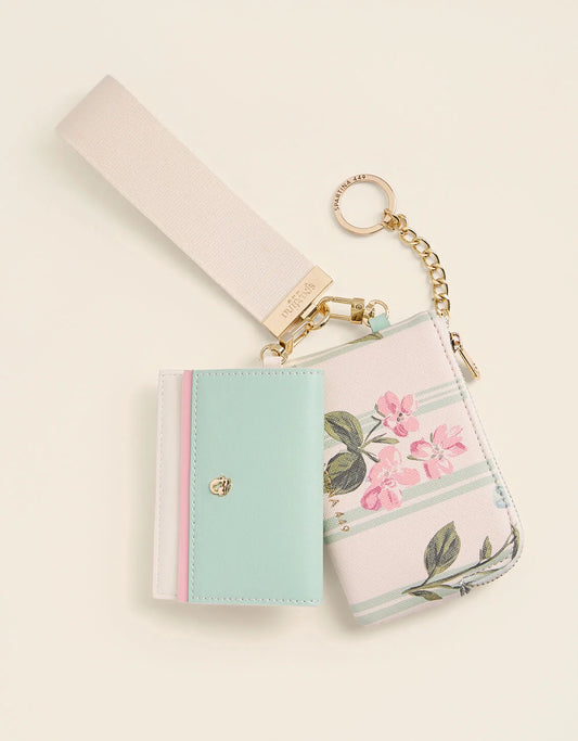 Spartina 449 Grab-n-Go Dual Wristlet Blooming Stripe