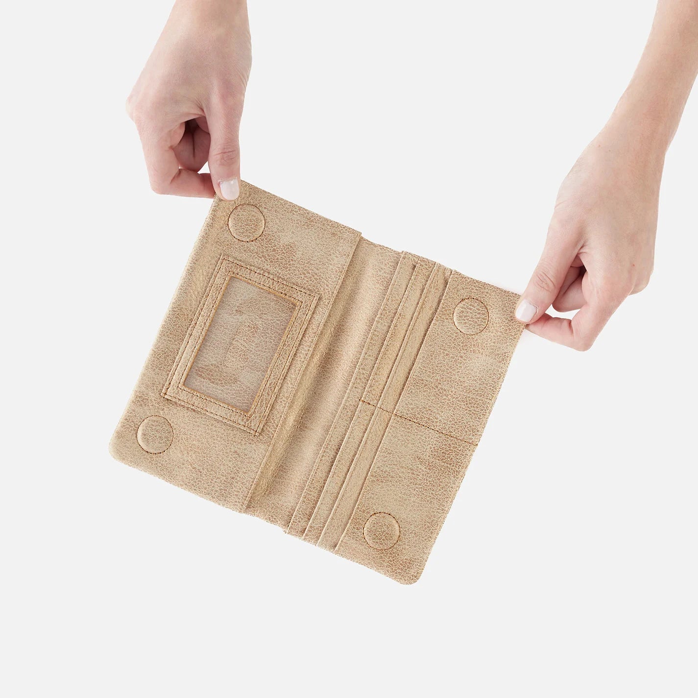 HOBO Lumen Continental Wallet Gold Leaf