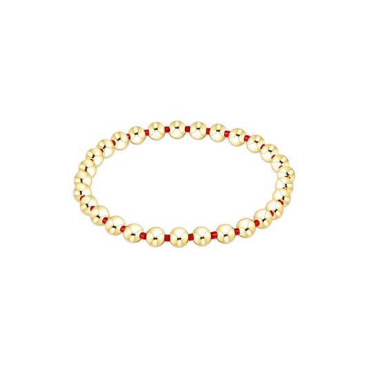 Enewton Gameday Hope Grateful 5MM Bead Bracelet - Bright Red