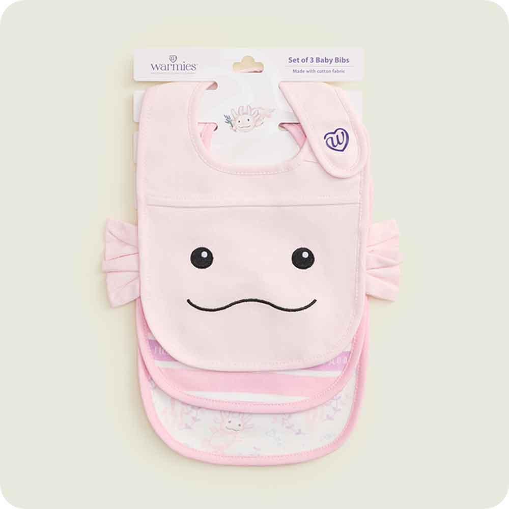 Warmies Axolotl Bib Set