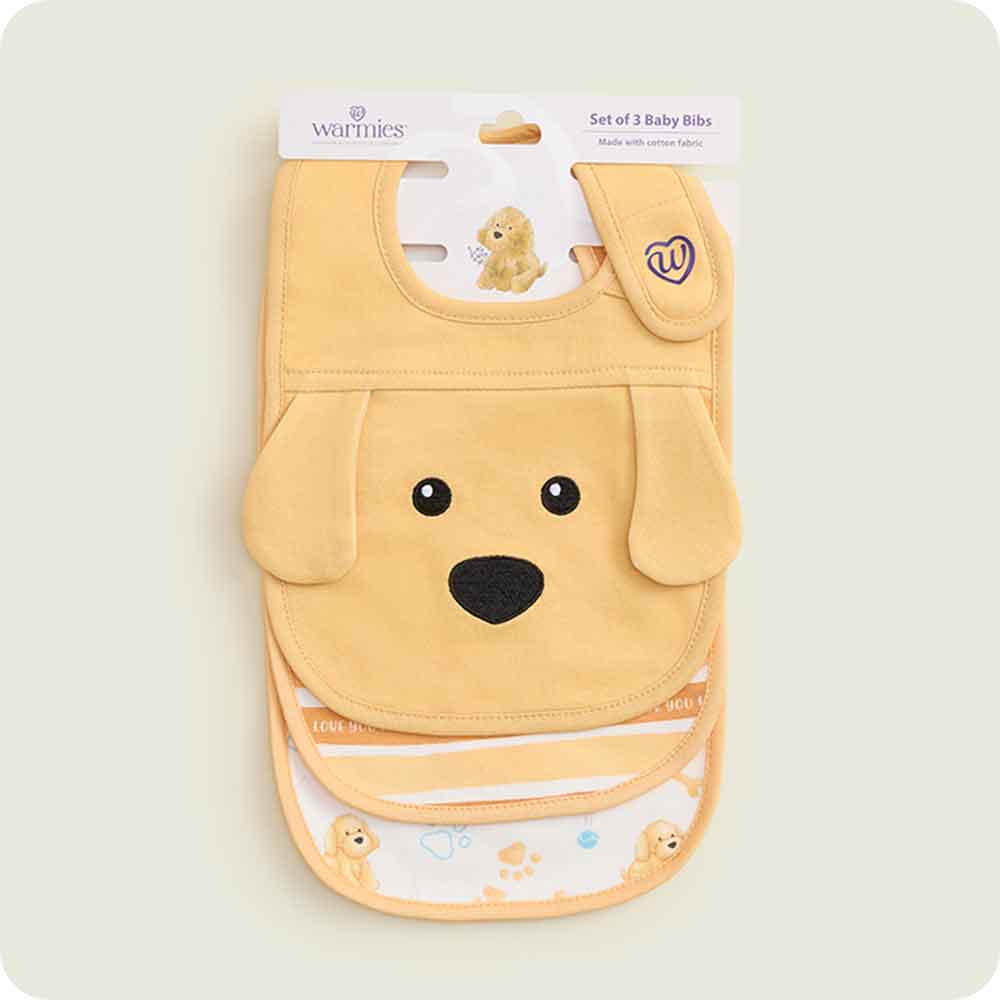 Warmies Golden Dog Bib Set
