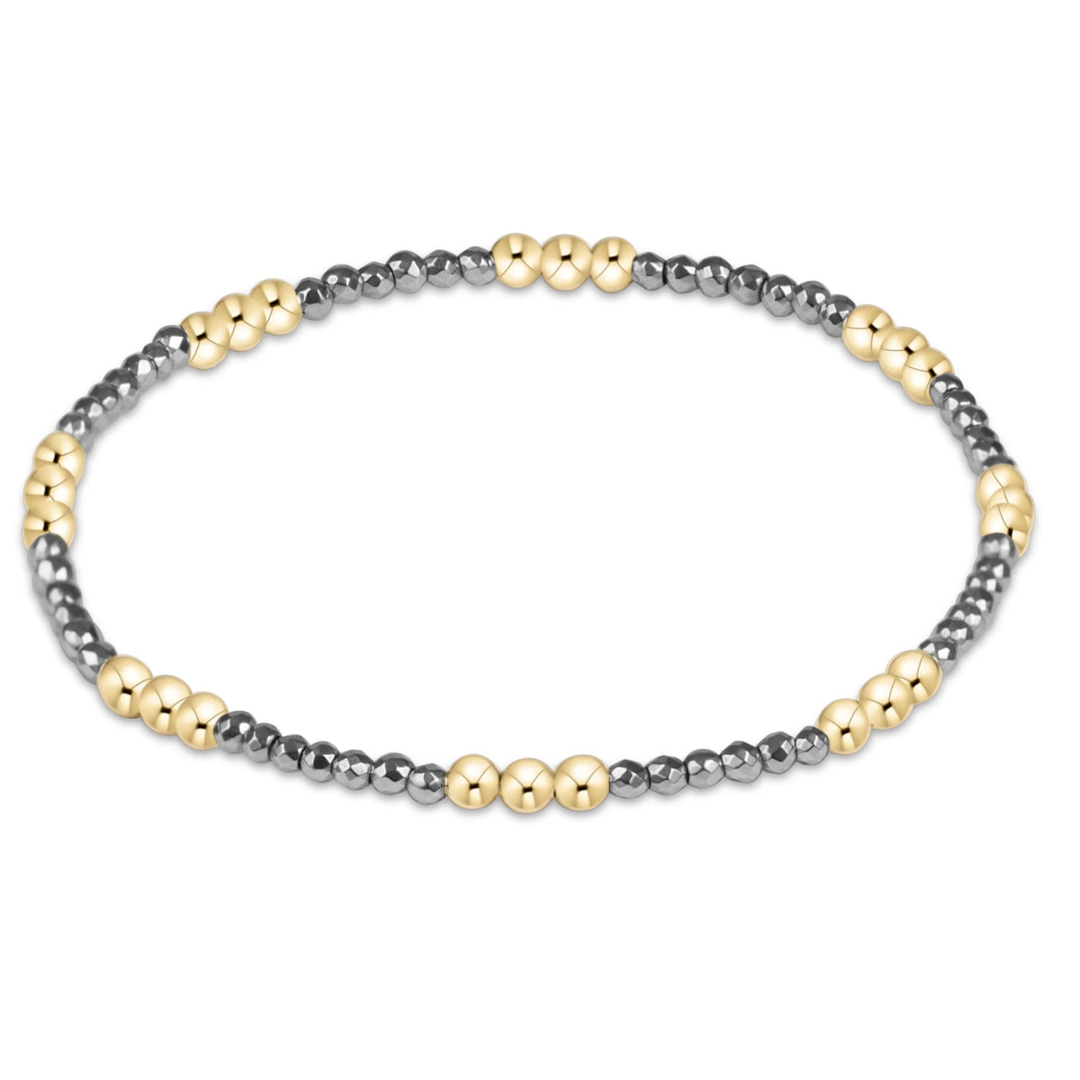 Enewton Joy Faceted Silver Hematite 2mm Bracelet