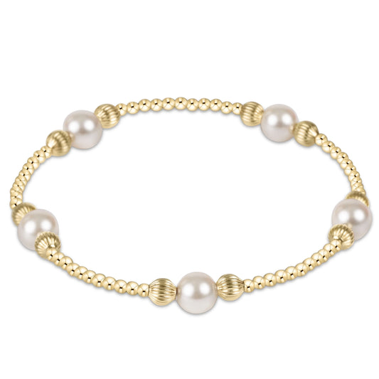 Enewton Purpose Pearl 6mm Dignity Gold Bracelet