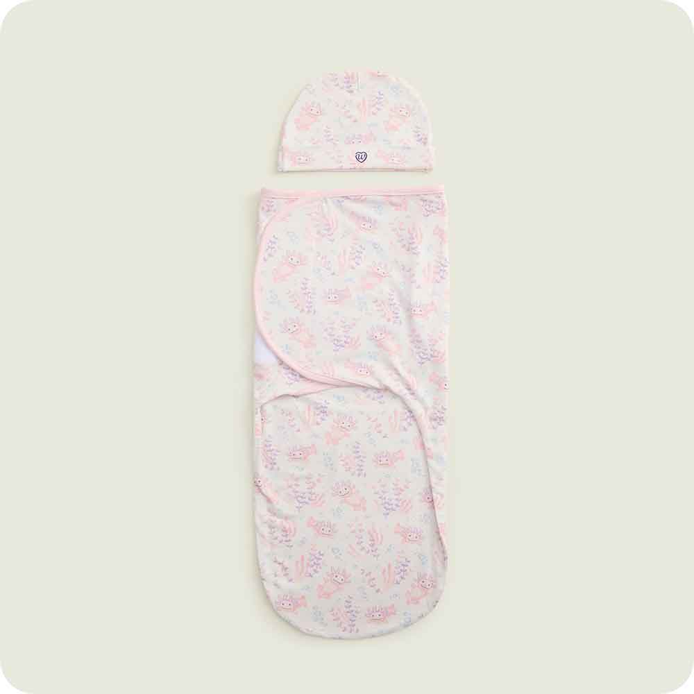 Warmies Axolotl Swaddle & Beanies Set
