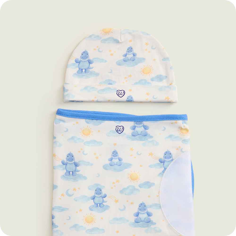 Warmies T-Rex Swaddle & Beanies Set