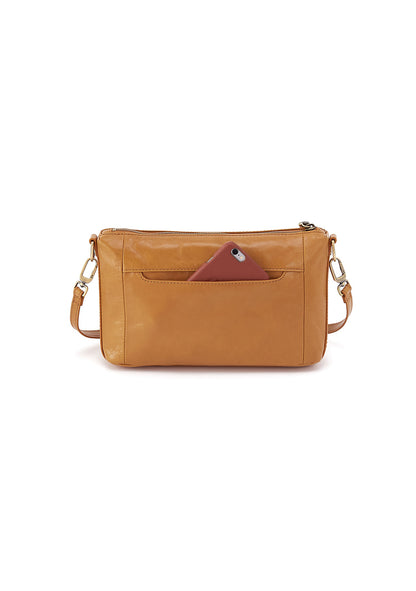 HOBO Darcy Carry-All Crossbody Natural Polished Leather