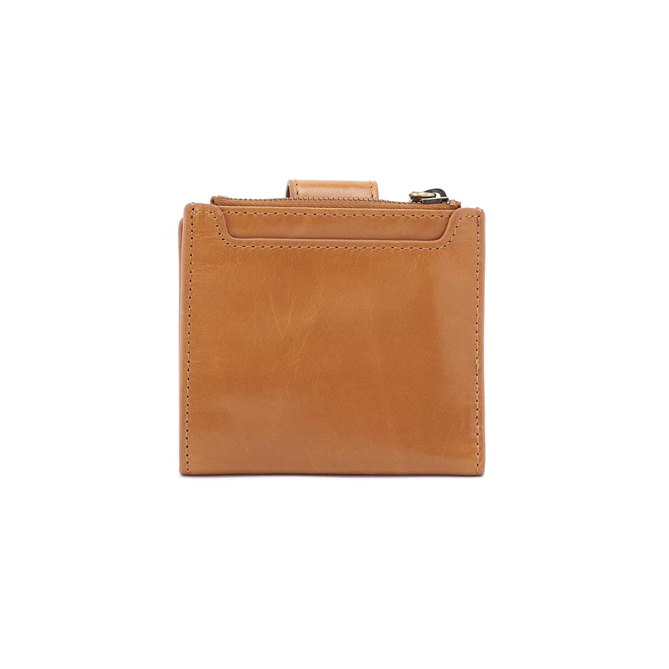 HOBO Dunn Mini Wallet Truffle Polished Leather