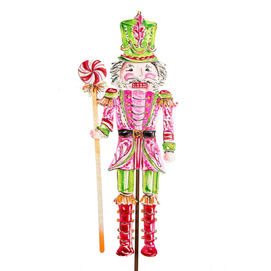 The Round Top Collection Beck's Pink Nutcracker Stake