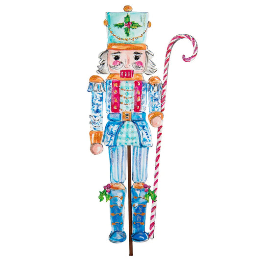 The Round Top Collection Beck's Blue Nutcracker Stake