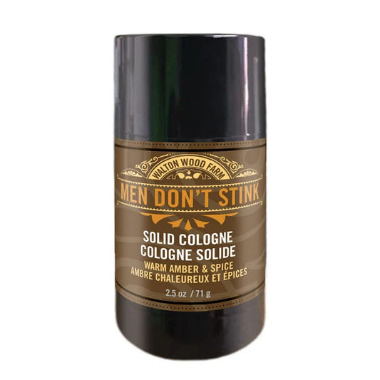 Walton Wood Farm Men Don't Stink Solid Cologne Warm Amber & Spice