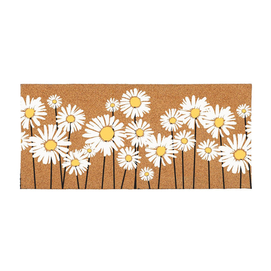 Evergreen Daisy Scape Flocked Coir Sassafras Switch Mat