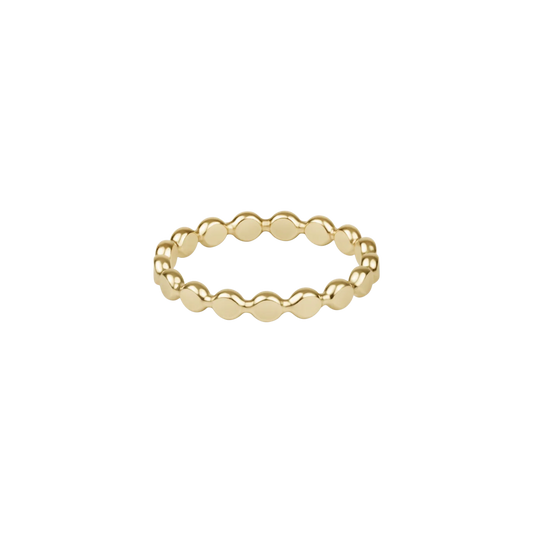 Enewton Classic Gold 2.5mm Beaded Disc Ring