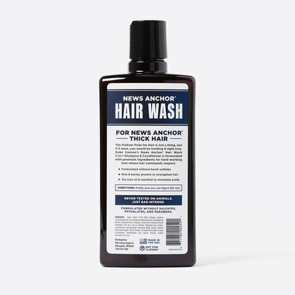 Duke Cannon News Anchor Hair Wash 2 in 1 Shampoo & Conditioner Midnight Swim