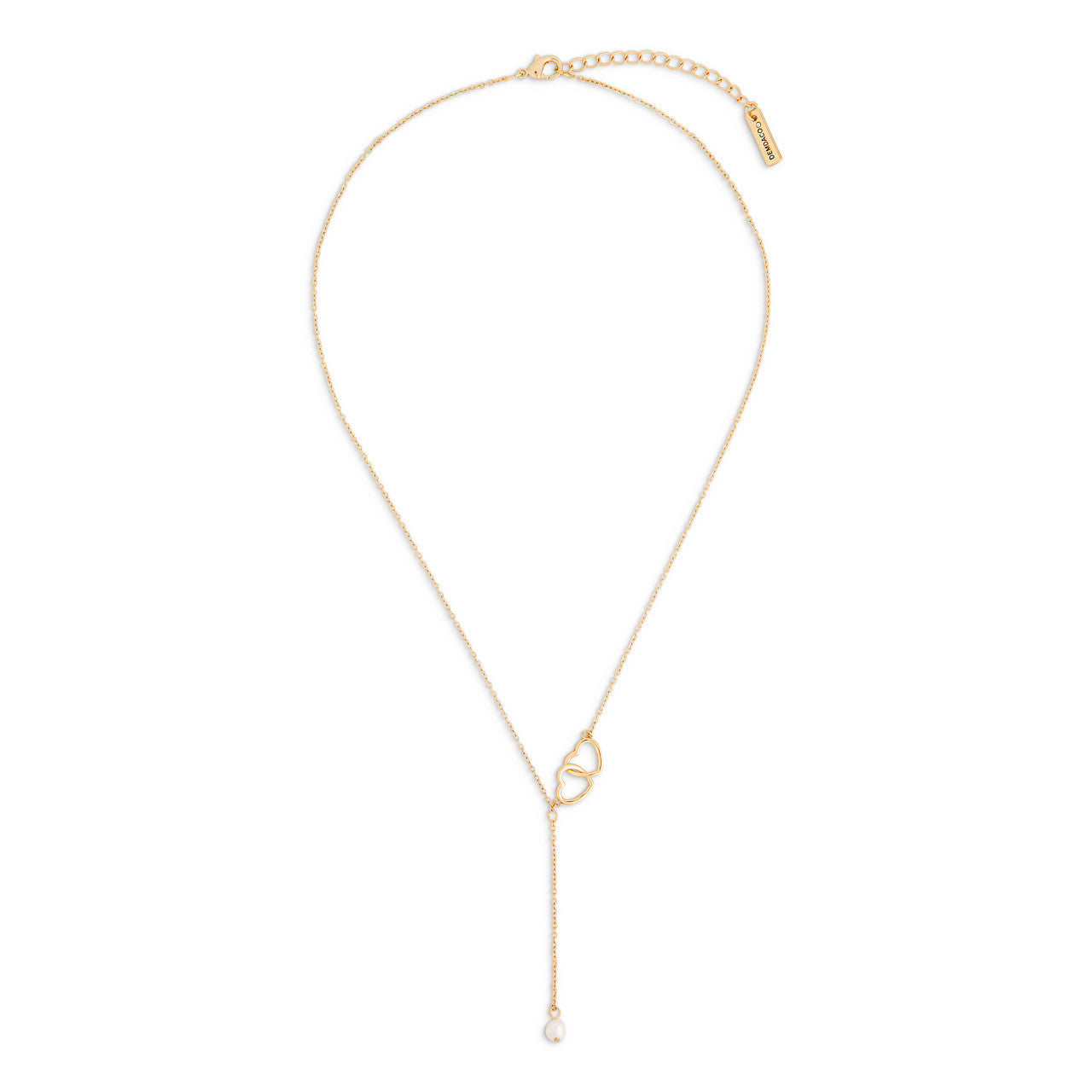 Demdaco Dainty Double Heart Necklace