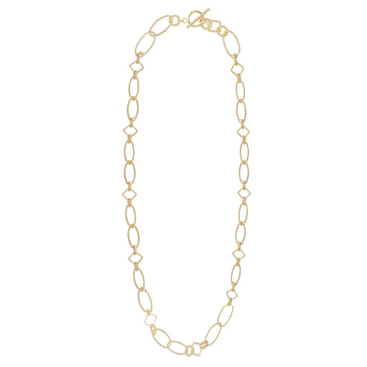 Natalie Wood Designs Horizon Chain Necklace in Gold