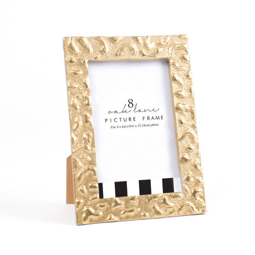 Oak Lane - 4x6 Gold Leopard Picture Frame