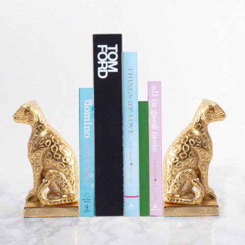 8 Oak Lane Set of 2 Leopard Bookends