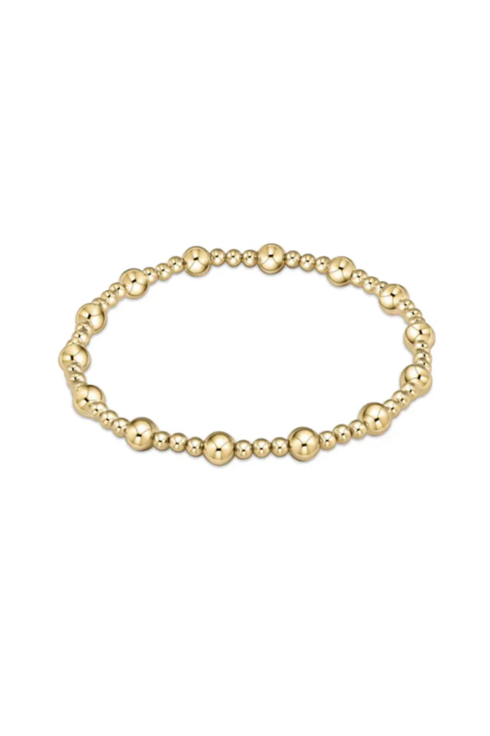 Enewton Classic Serenity Pattern 5mm Bead Bracelet - Gold