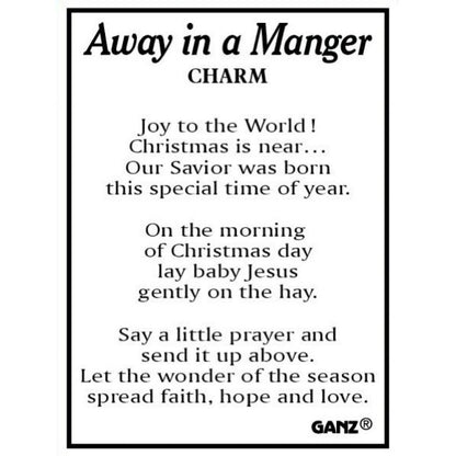 Ganz Away in a Manger Pocket Charm