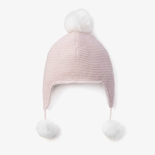 Elegant Baby SOFIA & FINN PALE PINK POM POM BABY HAT