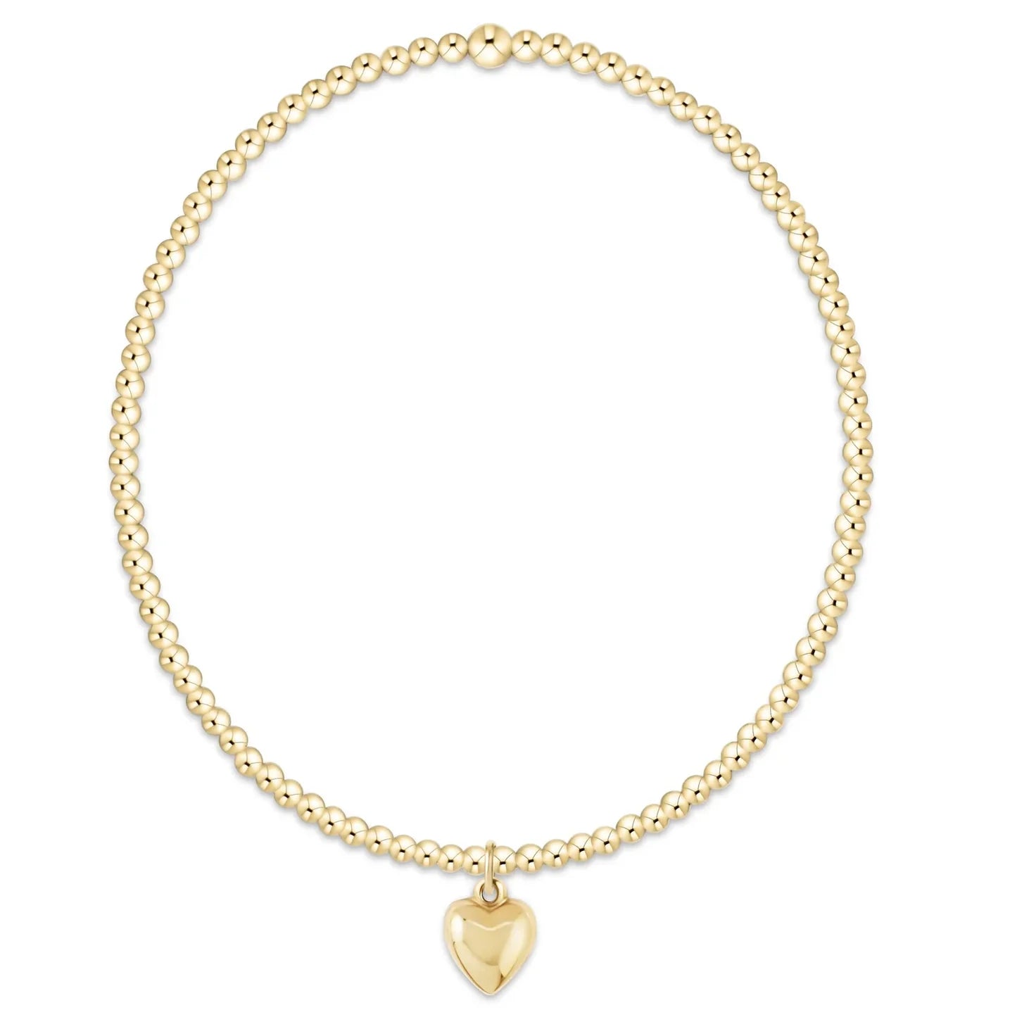 Enewton Classic Gold 3mm Bracelet - Love Plush Small Charm