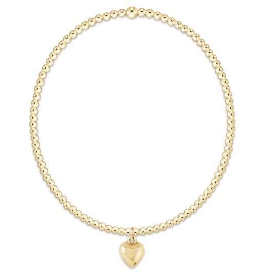 Enewton Classic Gold 3mm Bracelet - Love Plush Small Charm