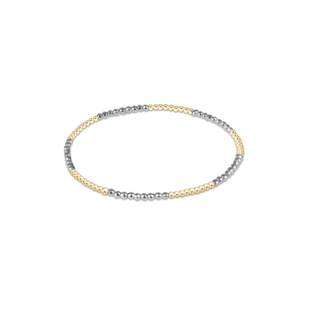 Enewton Blissful Bright Silver Hematite 2mm Bracelet