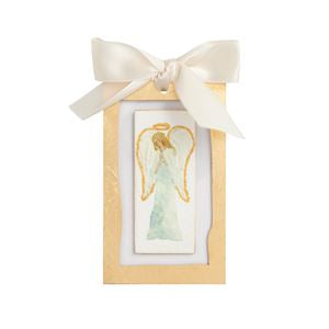 Mud Pie Gold Painted Acrylic Nativity Ornament