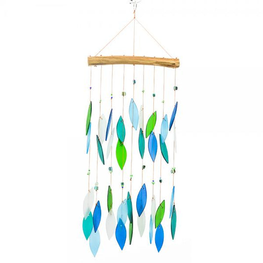 Gift Essentials Ocean Blues Beaded Driftwood Chime