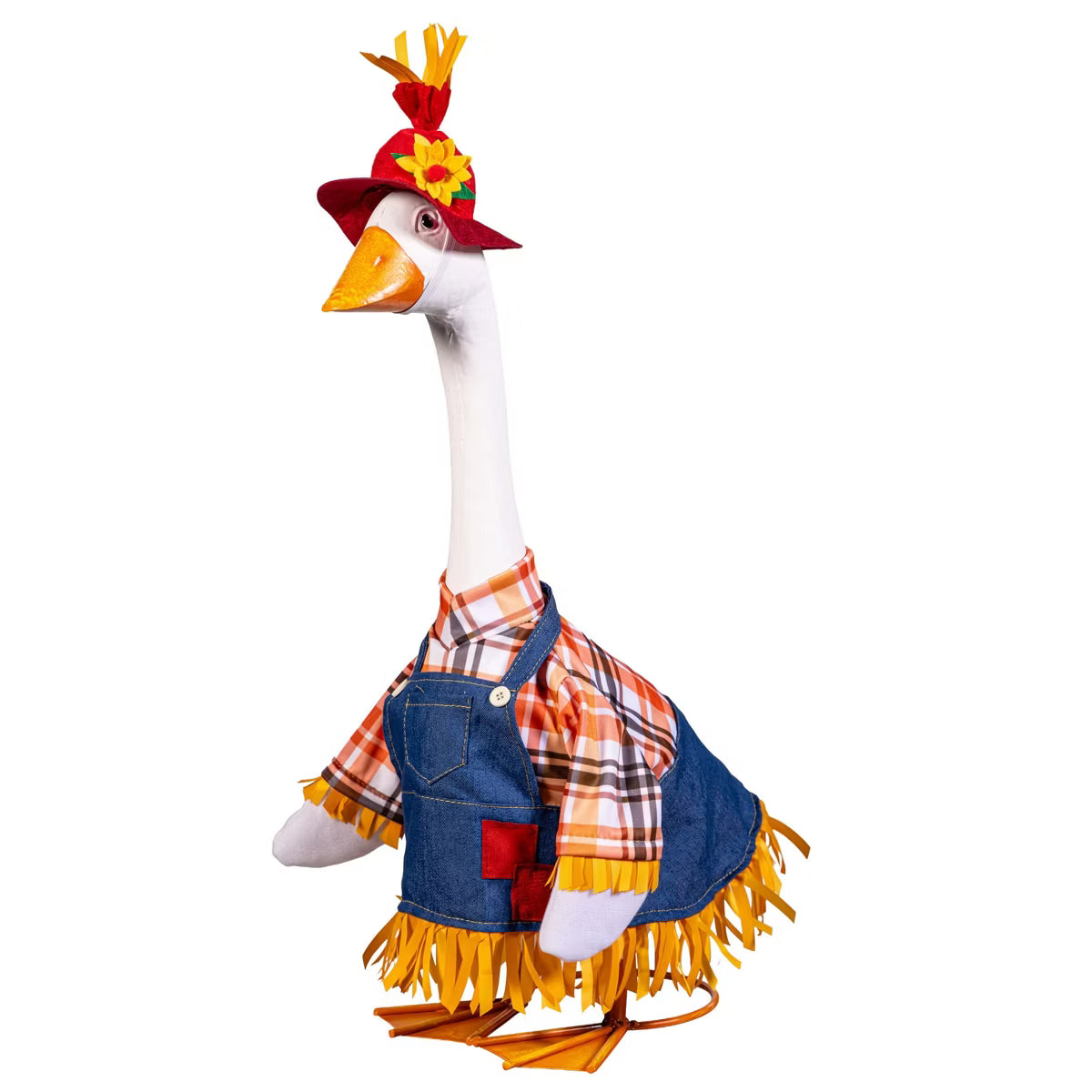 Evergreen Porch Goose Scarecrow Outfit
