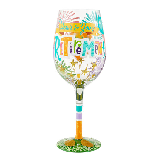 Lolita Here's to you Retirment Wine Glass