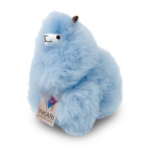 Inkari Rainbow - Baby Blue Small Alpaca Stuffed Animal