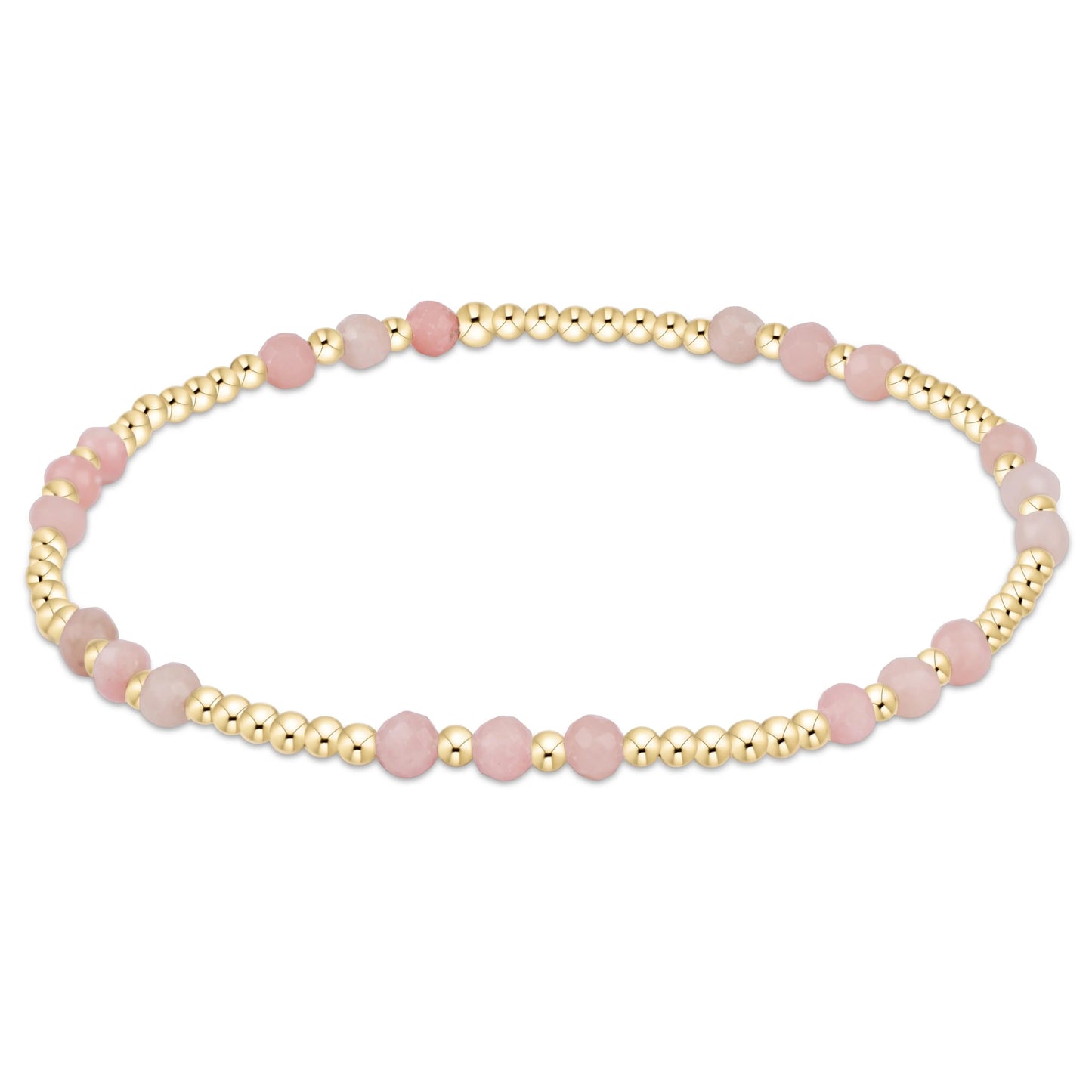 Enewton Joy Gem 3mm Bracelet -  Pink Opal