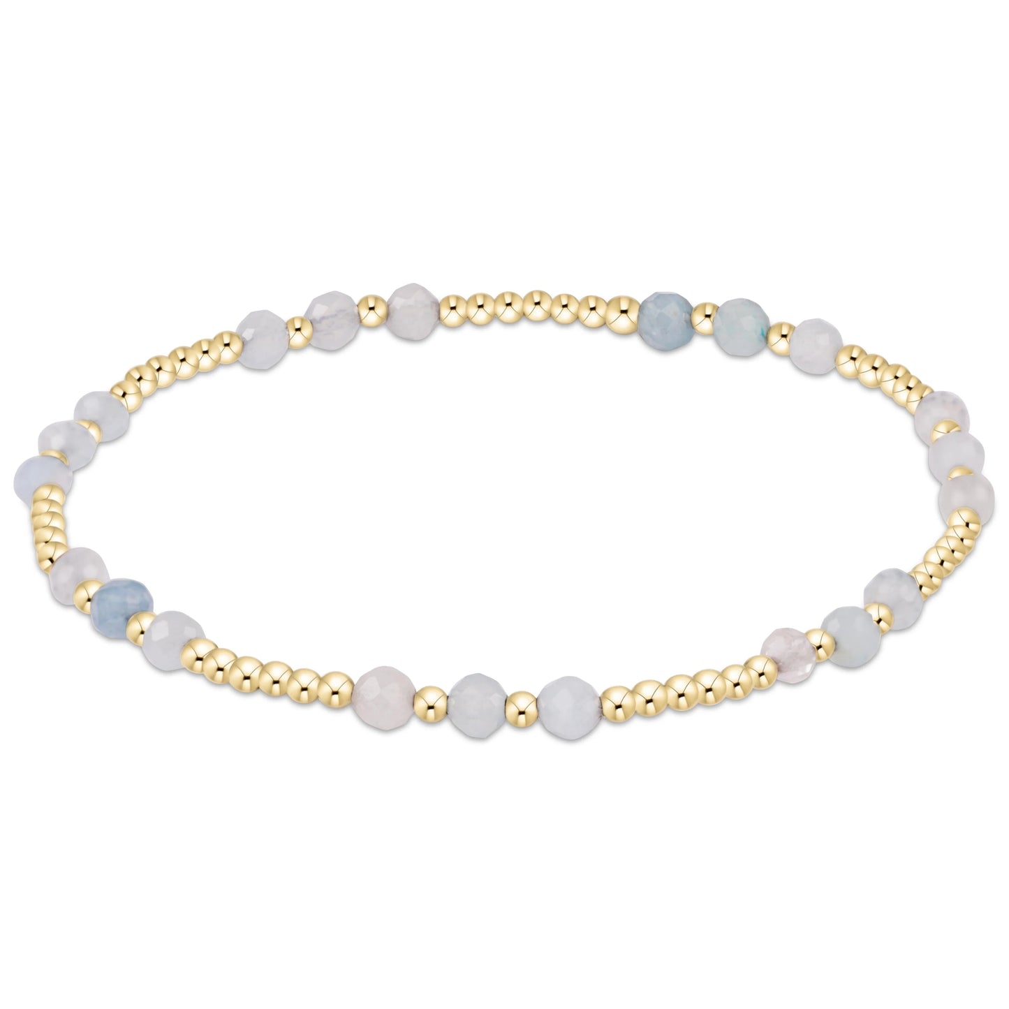 Enewton Joy Gem 3mm Bracelet -  Aquamarine