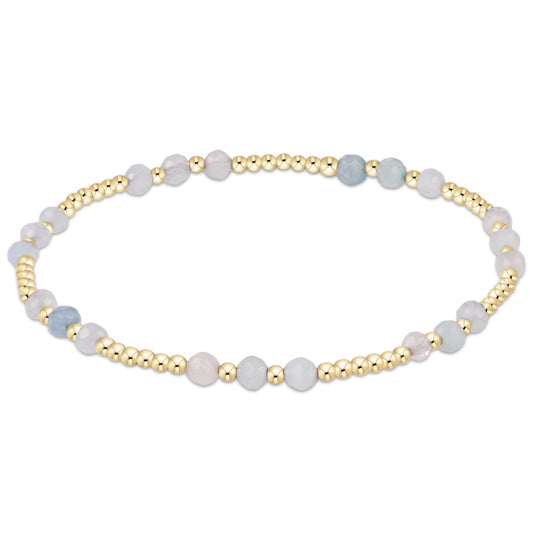 Enewton Joy Gem 3mm Bracelet -  Aquamarine
