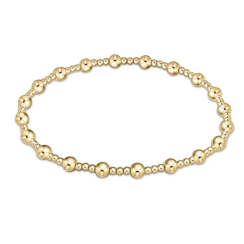 Enewton Classic Serenity Pattern 4mm Bead Bracelet - Gold