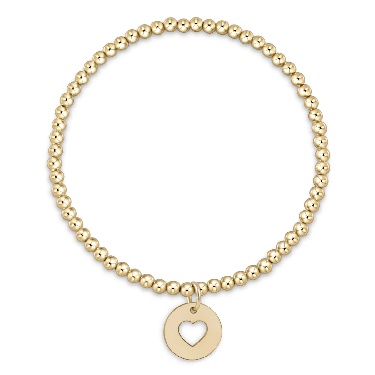 Enewton Extends Gold 3mm Bracelet - Love Gold Disc