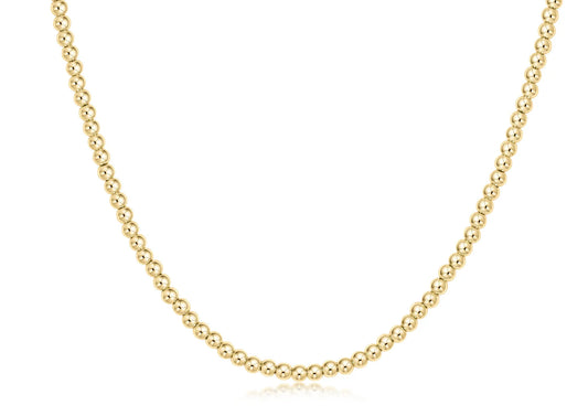 enewton 17" Choker Classic 3mm Bead - Gold