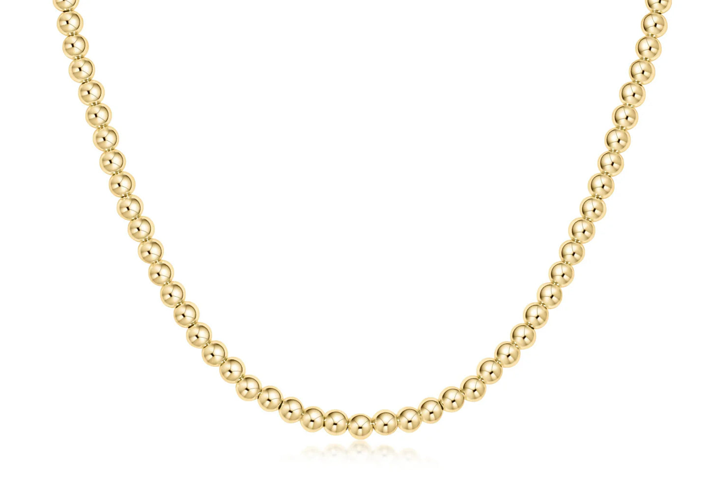 enewton 17" Choker Classic 4mm Bead - Gold