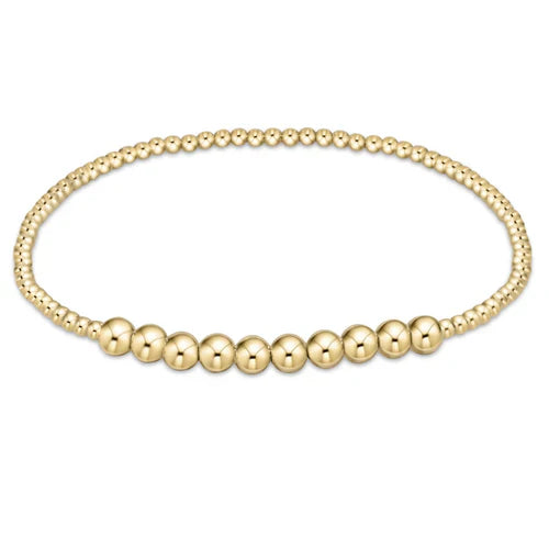 Enewton Classic Gold Beaded Bliss 2mm Bead Bracelet - 4mm Gold