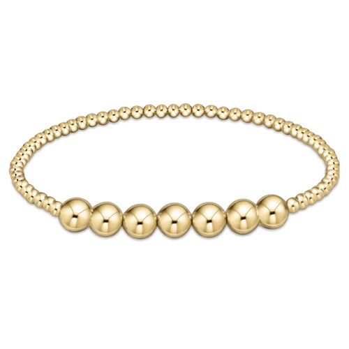 Enewton Classic Gold Beaded Bliss 3mm Bead Bracelet - 6mm Gold