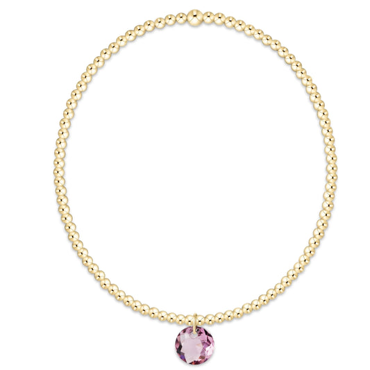Enewton Classic Gold 2mm Bracelet - Reflection Charm 2