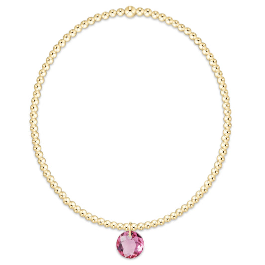 Enewton Classic Gold 2mm Bracelet - Reflection Charm 10
