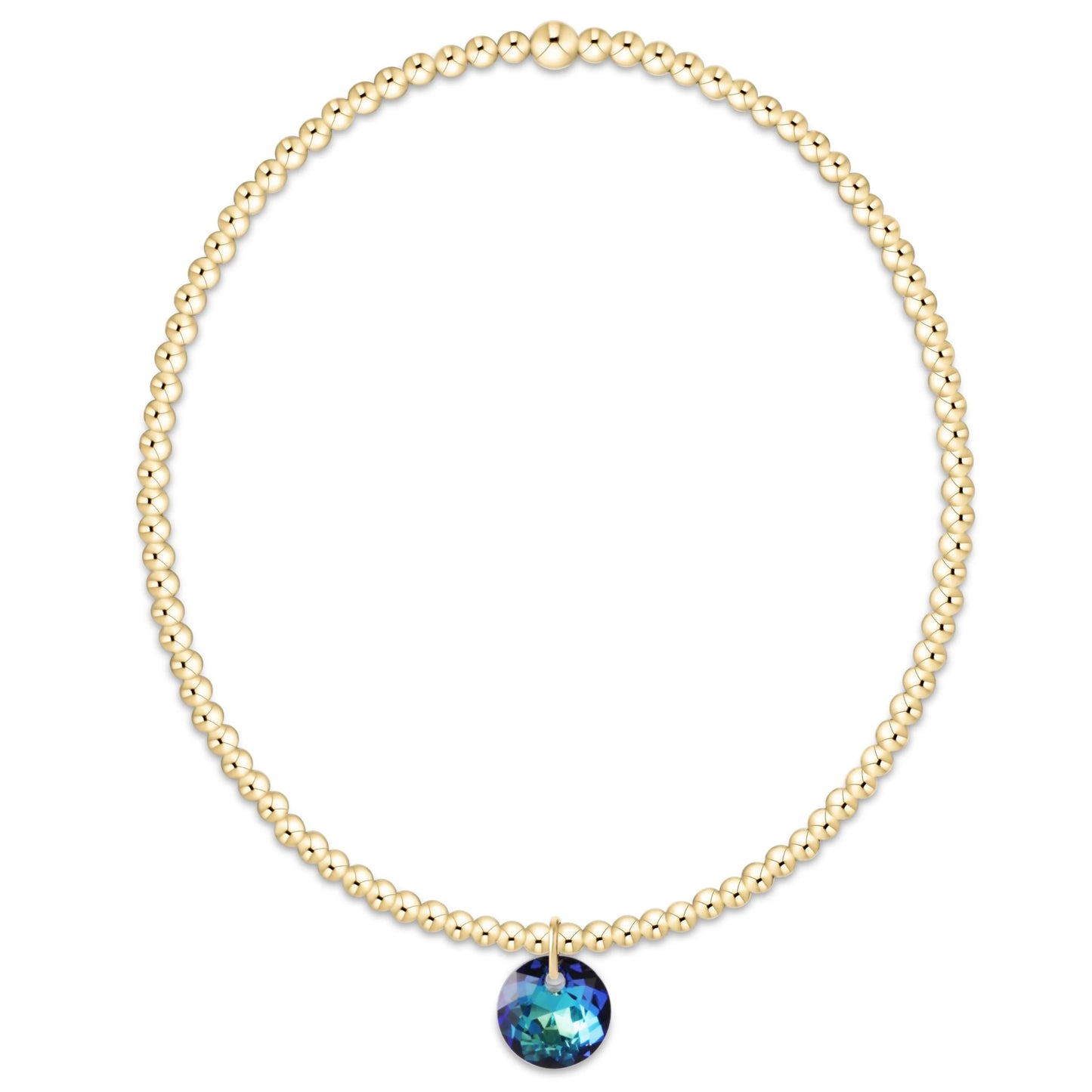 Enewton Classic Gold 2mm Bracelet - Reflection Charm 12