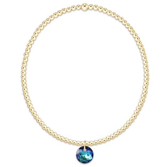 Enewton Classic Gold 2mm Bracelet - Reflection Charm 12