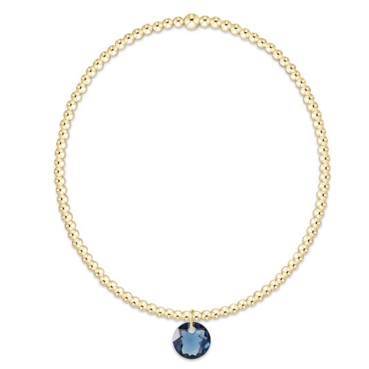 Enewton Classic Gold 2mm Bracelet - Reflection Charm 9