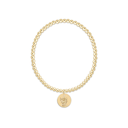 enewton eCOLLEGIATE Classic Gold 3mm Bracelet - North Carolina State University
