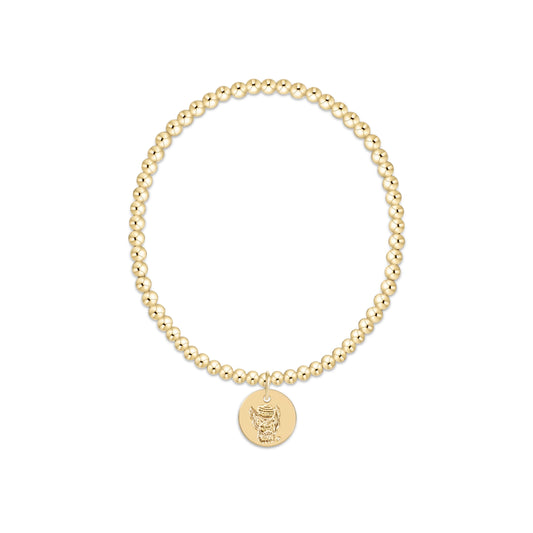 enewton eCOLLEGIATE Classic Gold 3mm Bracelet - North Carolina State University