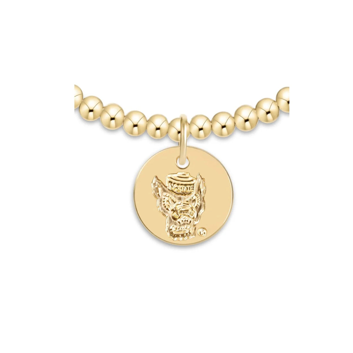 enewton eCOLLEGIATE Classic Gold 3mm Bracelet - North Carolina State University